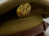 WWII Enlisted Service Hat Medallion Detail 
